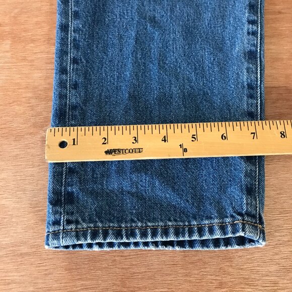 Uniqlo Relaxed Tapered Jeans Men 26x24 Blue Kaihara Fabric Stretch Preppy 18162 - Picture 9 of 14